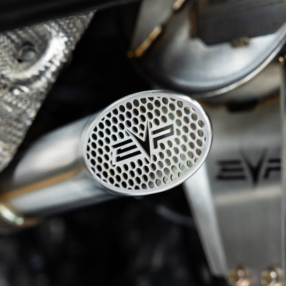 EVP Racing Shocker Electric Side-Dump Down Pipe with Bullet Muffler for Can-Am Maverick R