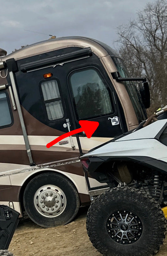 TWO SMALL R3 Gas Can stickers